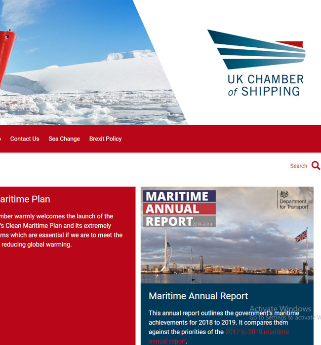 UK Chamber of Shipping | Portfolio - Web Design Agency London | Diginow